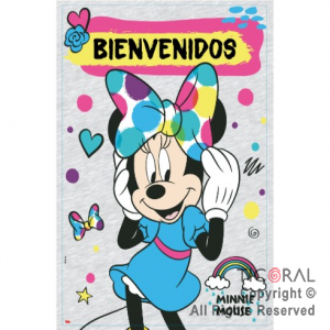 MINNIE AFICHE BIENVENIDOS CON RECORDATORIO x 2